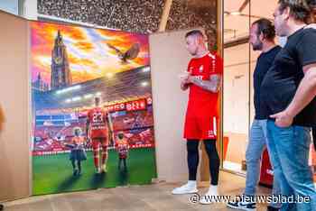 Supportersfederatie trakteert Antwerp-spelers op chocolade, Alderweireld krijgt uniek schilderij: “Dit symboliseert Toby als speler én als mens”