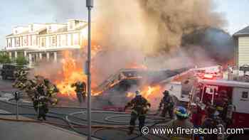 Watch: Pa. firefighters narrowly avoid being caught in collapse