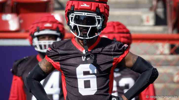 Defensive back Demerio Houston prepared to launch with Calgary Stampeders