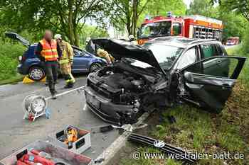 Warburg: Zwei Schwerverletzte bei Unfall auf K25 bei Germete
