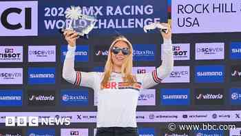 Teenage BMX rider celebrates World Championship win