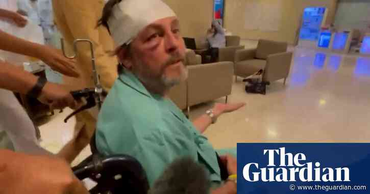Australian passenger on horror Singapore flight says airline has left him 'in limbo' – video
