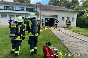 Feuerwehreinsatz an Buschkampschule in Bielefeld