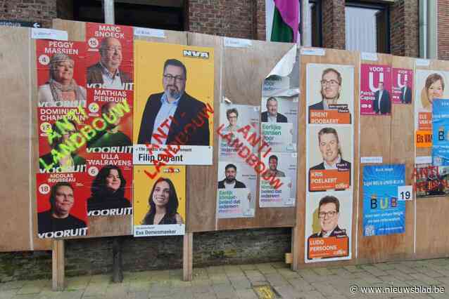 Landbouwsympathisanten viseren verkiezingsaffiches van N-VA, Vooruit en Groen