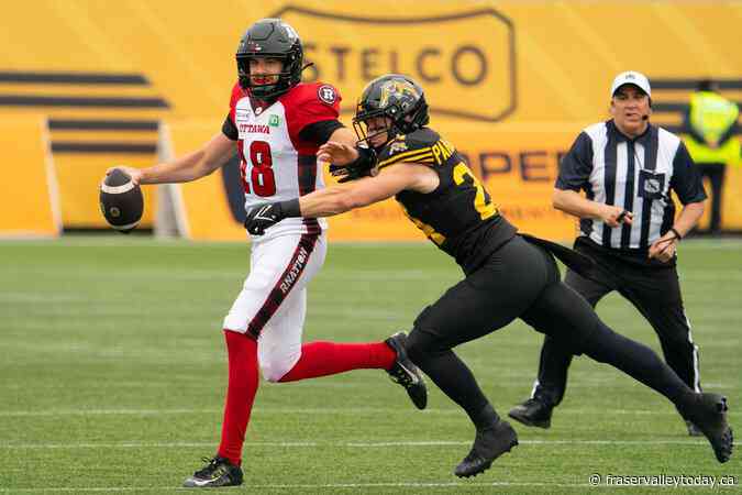 Dustin Crum leads Redblacks past Tiger-Cats 31-22 in CFL pre-season