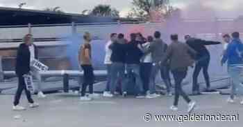 Fans van deze rivaliserende clubs op de vuist op dak van supportershome: ‘Levensgevaarlijk’