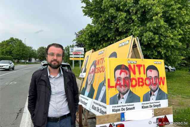 Verkiezingsborden N-VA beklad met slogan anti-landbouw