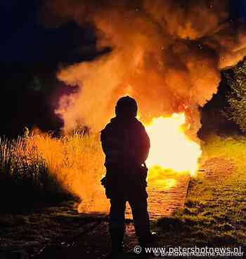Steiger in brand bij Hornmeerpark Aalsmeer