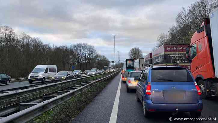 Flinke file op A27 door omrijdend verkeer vanwege wegwerkzaamheden