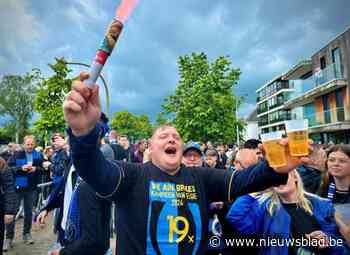 Uitzinnige Club-fans warmen zich op voor titelwedstrijd tegen Cercle: “Dat we dit na zo’n rotseizoen nog mogen meemaken”