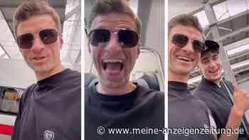 Müller und Bayern-Star tauchen vor EM-Start plötzlich am Münchner Hauptbahnhof auf