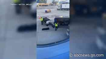 WATCH:  Video shows Delta baggage handlers tossing college team’s golf clubs