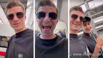 Müller und Bayern-Kollege tauchen vor EM-Start plötzlich am Münchner Hauptbahnhof auf