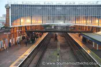Trespasser on railway line between Bournemouth and Branksome