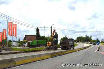Werken aan rotonde voor brug gestart, verkeer komende vanuit Lier moet omrijden via Viersel