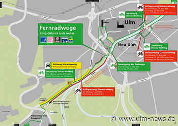 "Zick Zack-Steg" von den Ehinger Anlagen zum Donauufer