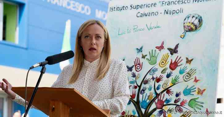 Meloni torna a Caivano: io leggo i dati record sulla mortalità e proprio non riesco a festeggiare