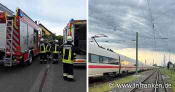 Einsatz am Bahnhof Oberhaid: Feuerwehr trägt Lokführer aus ICE