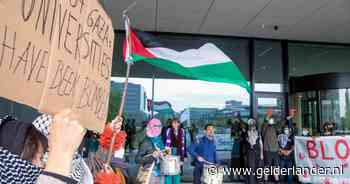 Actievoerders Wageningen vergelijken zionisten met nazi’s in een leus: ‘Hiermee is een grens bereikt’
