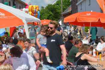 Over de koppen lopen tijdens familiedorp Landelijke Gilde