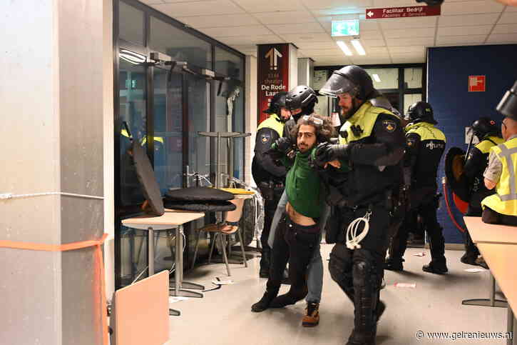 Ontruiming Pro-Palestina actievoerders uit Radboud Universiteit