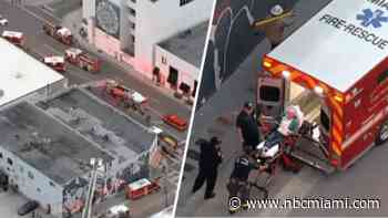 1 person treated as crews battle fire at Miami pizza place