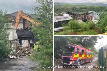 Belmont: Firefighters tackle fire in old Springside Mill
