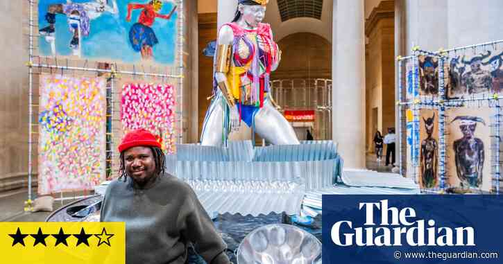 Alvaro Barrington: Grace review – church pews, chains and a carnival queen