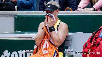 Klares Aus in Runde eins: Kerber geht nach Regenpause bei French Open baden