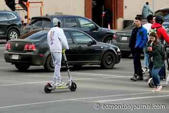 Putting the E in electric transit: e-scooters and e-bikes hit Edmonton streets
