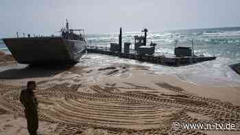 Pier muss repariert werden: USA setzen Hilfe für Gaza übers Mittelmeer aus