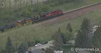 Teen in life-threatening condition after being hit by train in northwest Calgary