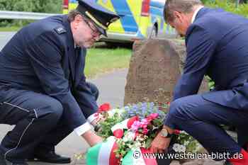 Polizei Höxter erinnert an gewaltsamen Tod ihres Kollegen Heinrich Wottke