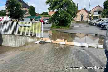 Waterlek aan administratief centrum