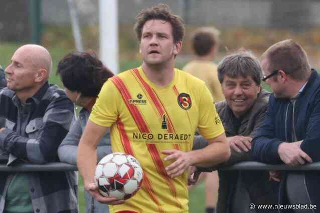 SCHOENEN AAN DE HAAK. Nicolas Devloo (30) wil familieclub SV Moorslede niet boven vrouw en kind stellen: “Ik mag niet de egoïst uithangen”