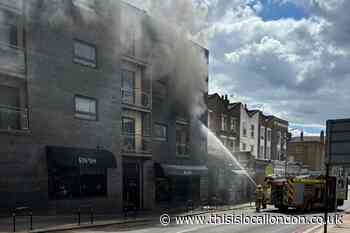 Peckham Park Road fire: Emergency services at scene