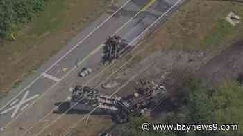 Two dead in fiery Mulberry crash on Highway 37