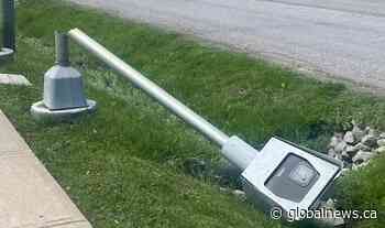 3 speed-enforcement cameras cut down, vandalized in Niagara Region