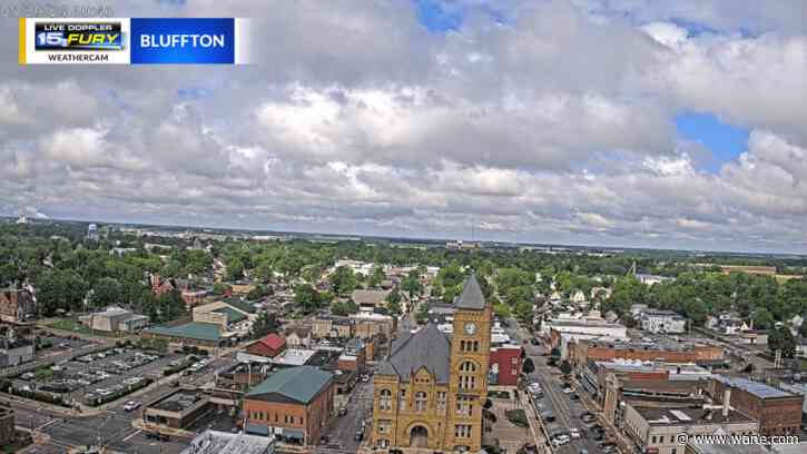 Scattered rain exits tonight, sunshine tomorrow