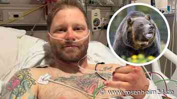 In Arme und Nacken gebissen: Mann wird beim Spaziergang von Bär überrascht – Trick rettet ihm das Leben