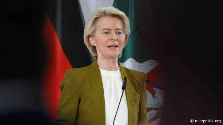 Online-Werbung: Ursula von der Leyen bricht eigene Transparenzregeln
