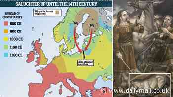 Horses that were brutally slaughtered or even BURIED ALIVE by European pagans 700 years ago as part of cruel rituals were imported hundreds of miles from overseas, study finds