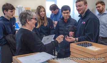 Student e-racing team hands on with connectors at Lane