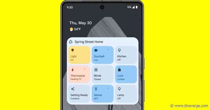 Google Home finally gets a widget