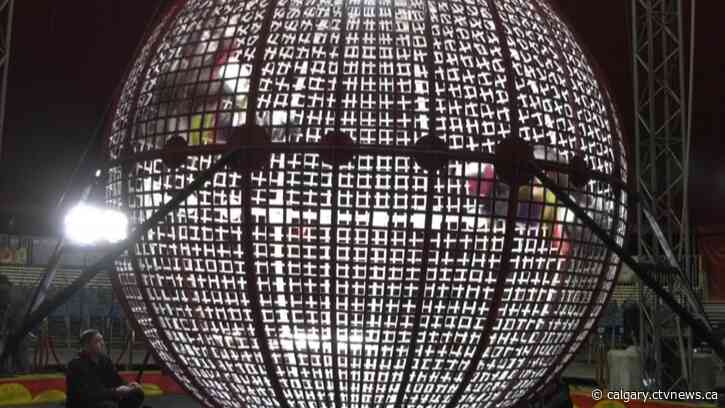 Circus riders okay after crash during Calgary stunt