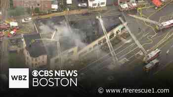 Videos, Audio: Mass. firefighters battle 5-alarm fire