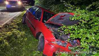 Auto landet in Gebüsch: Feuerwehr rückt zu Unfall im Streiter Forst aus
