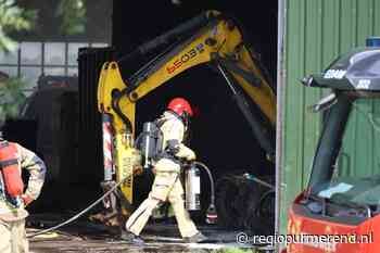 Schuurbrand in Edam: N247 korte tijd afgesloten