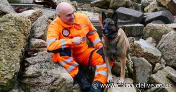 Fire Search and Rescue dog gets Guard of Honour on retirement
