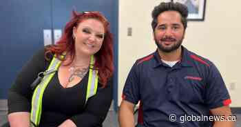 How 2 Ontario Purolator drivers helped rescue a man walking into oncoming highway traffic